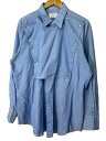 【中古】H BAR C◆長袖シャツ/17.5/コットン/BLU【メンズウェア】