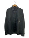【中古】CHROME HEARTS◆MAHAL KITA/クロスパッチ/長袖シャツ/S/コットン/ブラック【レディースウェア】