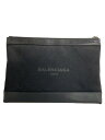 【中古】BALENCIAGA◆セカンドバッグ/キャンバス/BLK/373834【バッグ】(4)