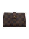 【中古】LOUIS VUITTON◆LOUIS VUITTON/ルイヴィトン/ポルト・モネ・ビエ・ヴィエノワ_ダミエ・エベヌ/N61664【服飾雑貨他】