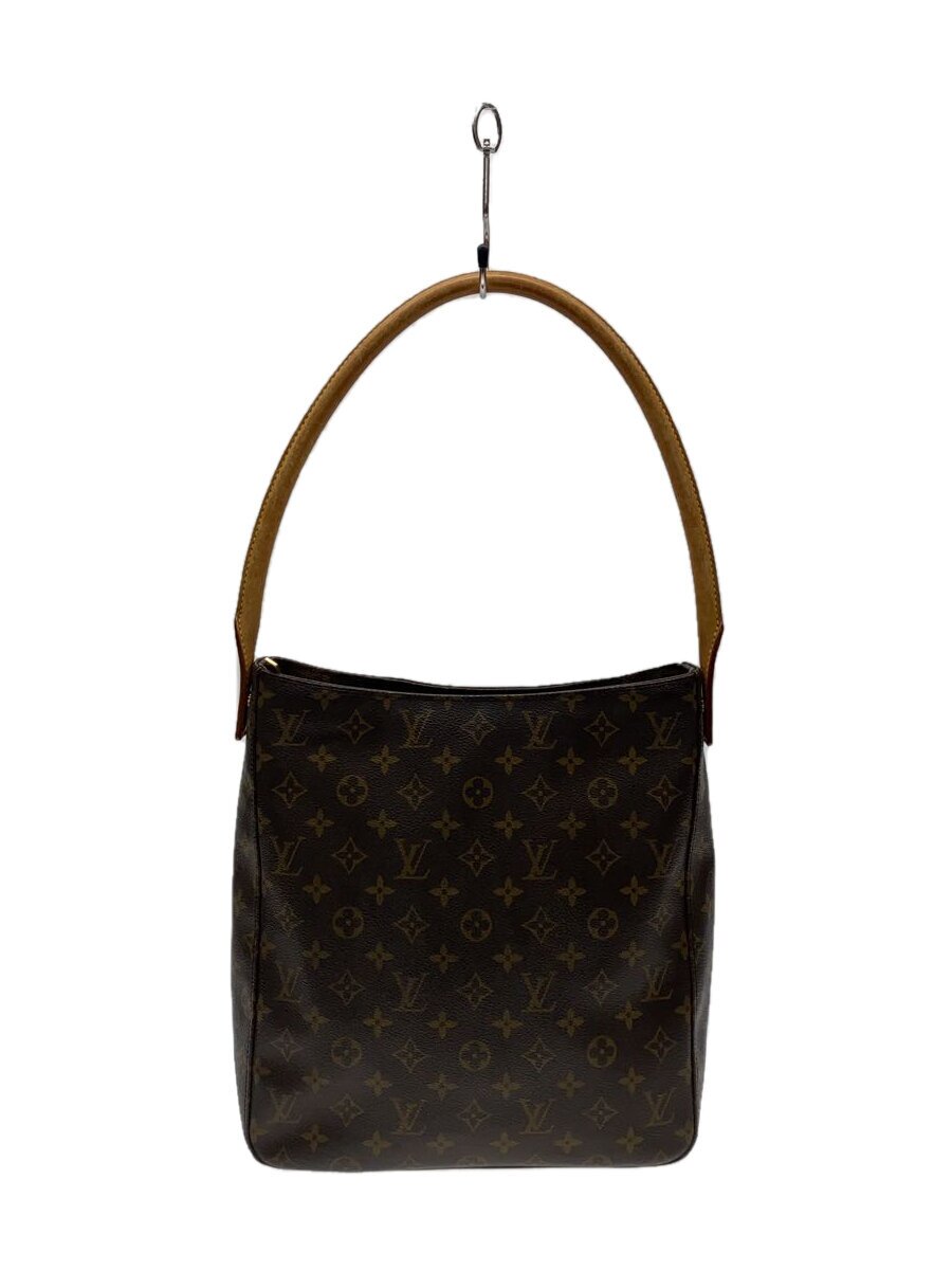 LOUIS VUITTON◆ルーピングGM_モノグラム・キャンバス_BRW/PVC/BRW
