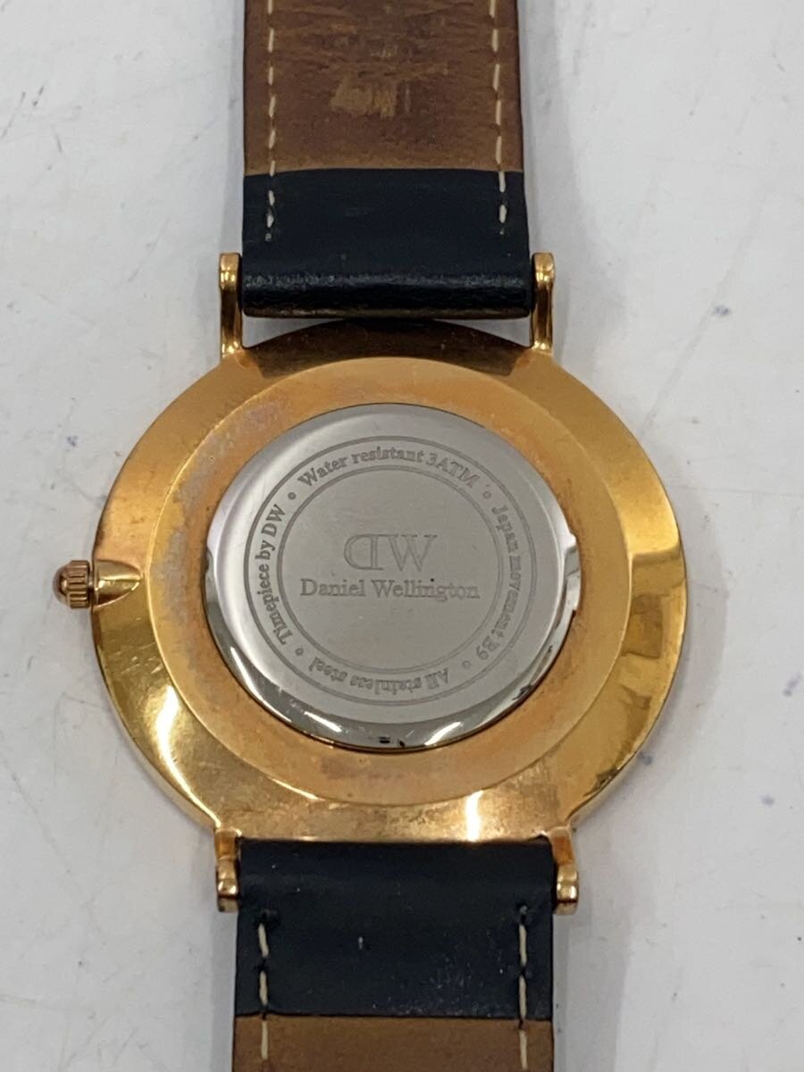 【中古】Daniel Wellington◆腕時計/アナログ/レザー/WHT/BLK//【服飾雑貨他】 3