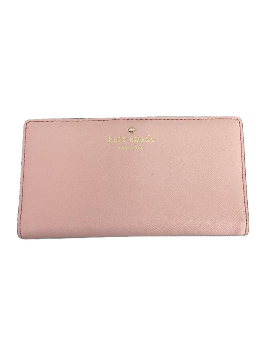 【中古】kate spade new york◆長財布/--/PNK/レディース/WLR00145【服飾雑貨他】