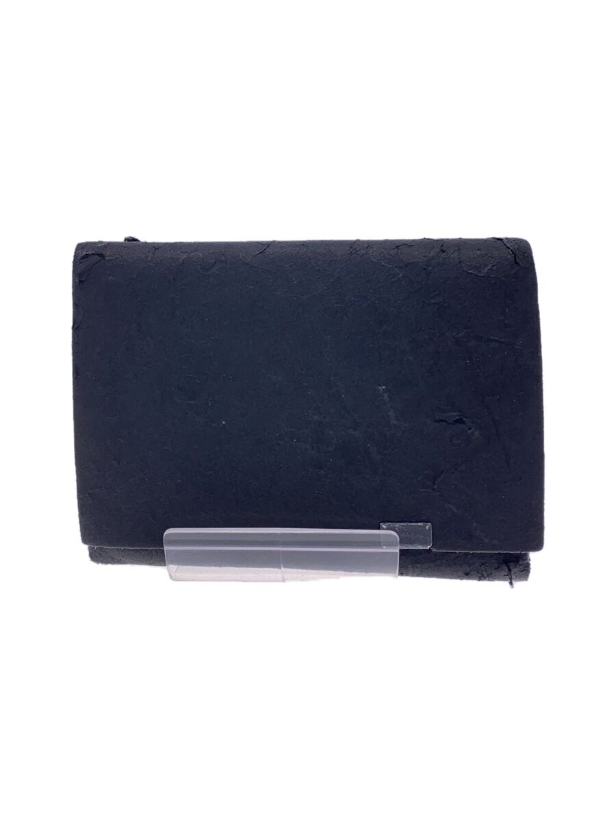 Clothing Accessories (Caps, Ties, Belts) - 【中古】所作◆ショートウォレット/3つ折り財布/レザー/BLK/メンズ【服飾雑貨他】