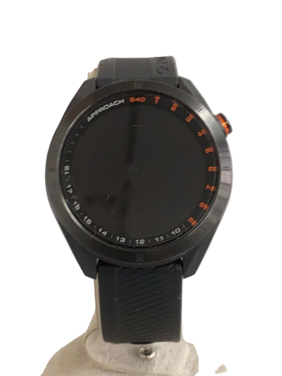 【中古】GARMIN◆腕時計/デジタル/ラバー/BLK/BLK/APPROACH S40【服飾雑貨他】