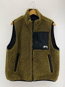 【中古】STUSSY◆Sherpa Reversible Vestフリースベスト/S/ポリエステル/BRW/118528【メンズウェア】