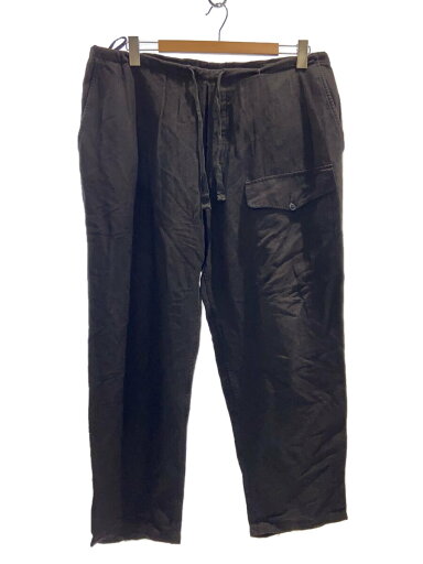 【中古】COMOLI◆ドローストリングパンツ/1/リネン/BLK/P01-03017/ドローコード穴破れ【メンズウェア】 【中古】COMOLI◆ドローストリングパンツ/1/リネン/BLK/P01-03017/ドローコード穴破れ【メンズウェア】