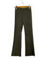【中古】PLEATS PLEASE ISSEY MIYAKE◆ボトム/3/ポリエステル/GRY/PP21-JF404【レディースウェア】