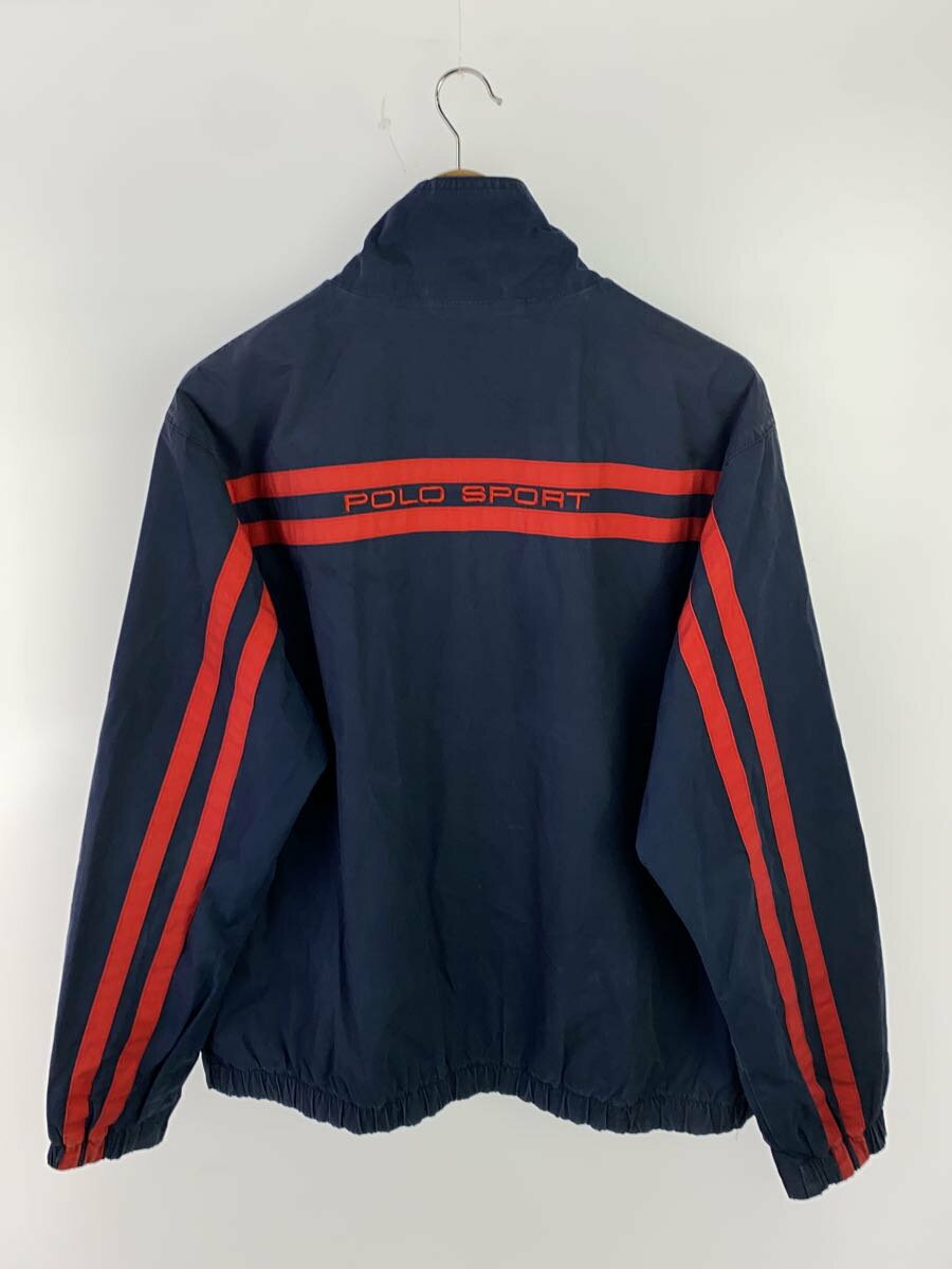 【中古】POLO SPORT◆ジャケット/L/コットン/NVY/無地【メンズウェア】