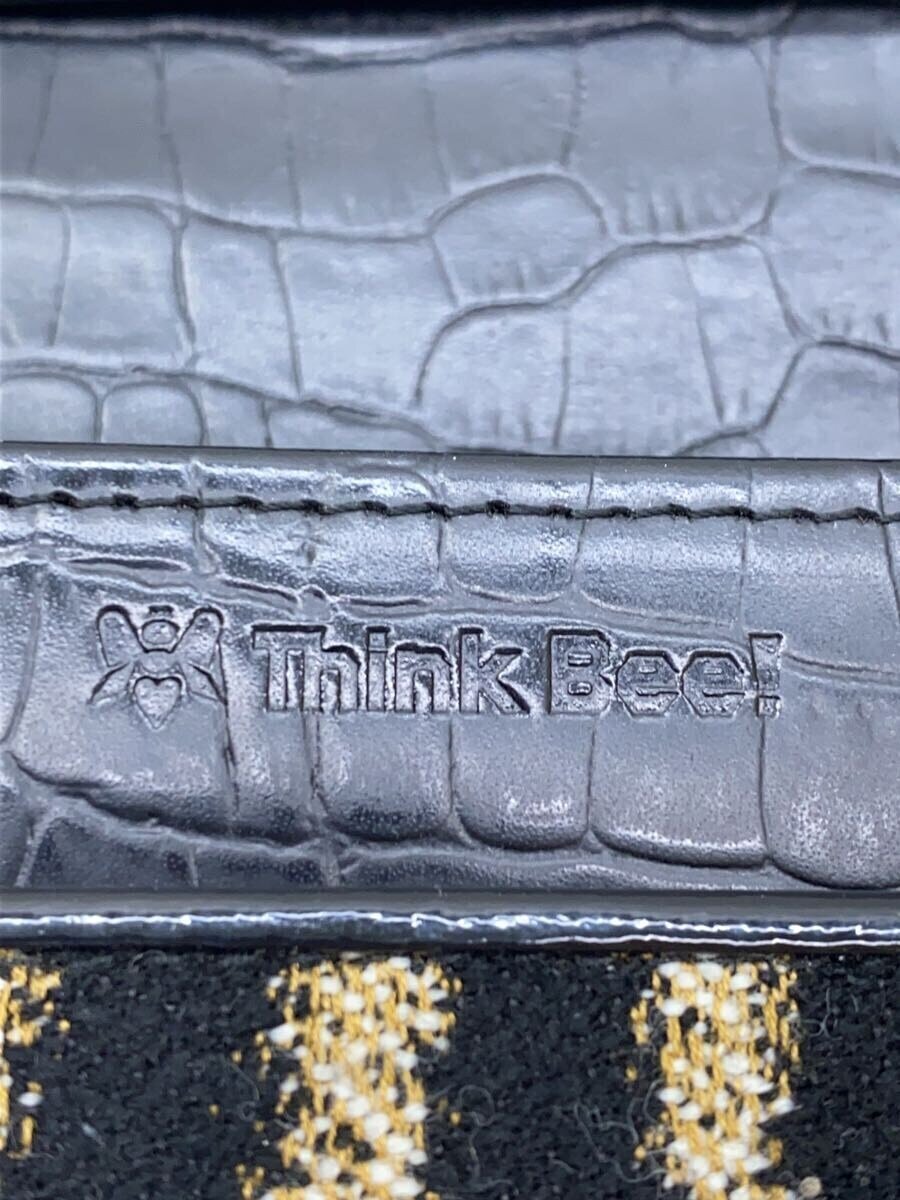 【中古】Think Bee!◆長財布/ジャガード/レオパード/スナップ僅かな緩み有/多少の毛...
