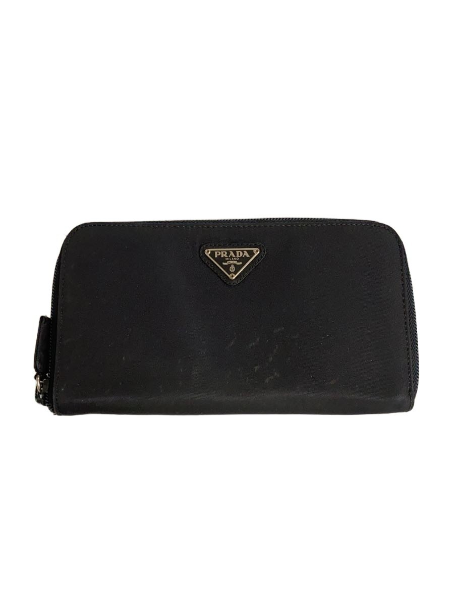 【中古】PRADA◆長財布/--/BLK/メンズ【服飾雑貨他】