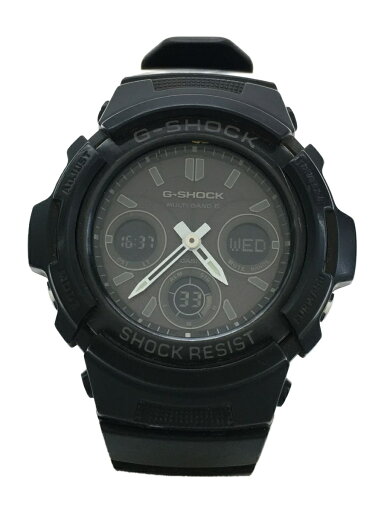 【中古】CASIO◆ソーラー腕時計・G-SHOCK/デジアナ/BLK【服飾雑貨他】 【中古】CASIO◆ソーラー腕時計・G-SHOCK/デジアナ/BLK【服飾雑貨他】