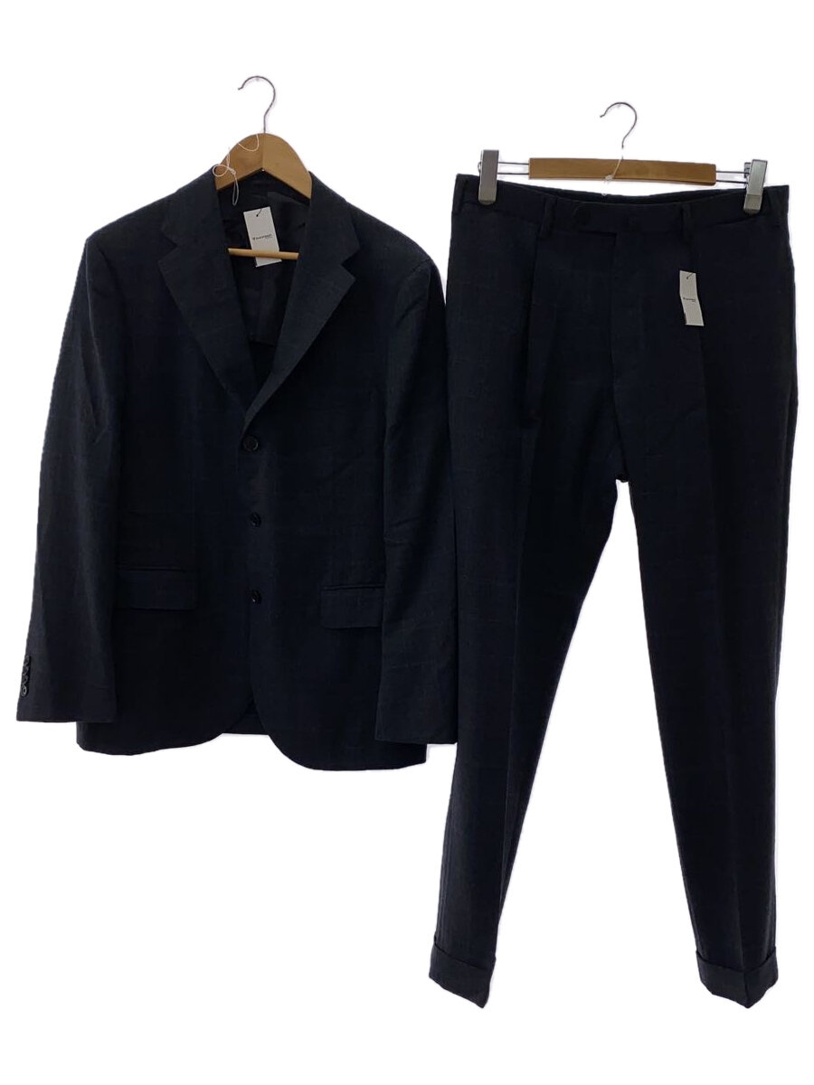 【中古】UNITED ARROWS◆グレンプレイド3ボタンスーツ/52/ウール/GRY/チェック/1123-161-5494【メンズウェア】