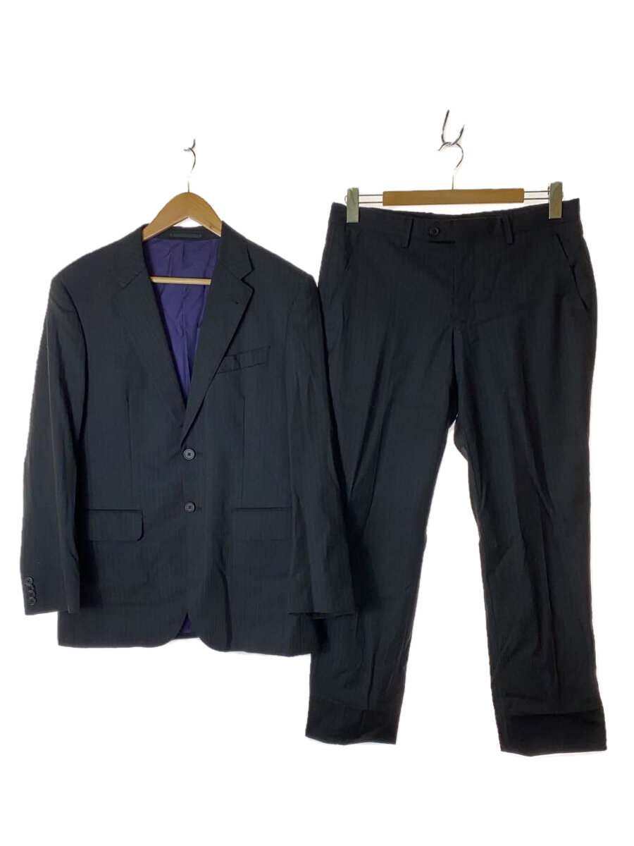 【中古】Paul Smith◆スーツ/ウール/BLK/ストライプ/PL-HK-38524【メンズウェア】