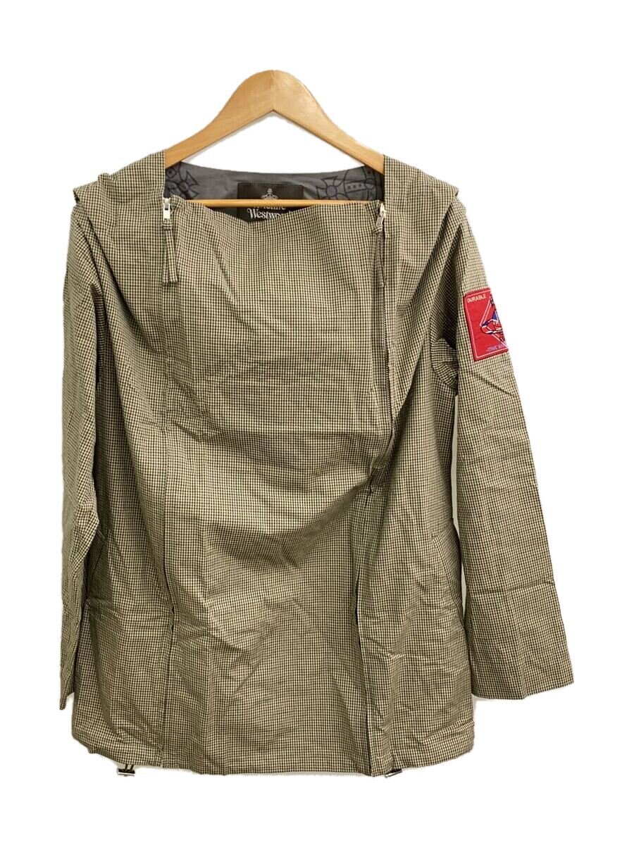 【中古】Vivienne Westwood MAN◆ジャケット/46/コットン/BEG/ギンガムCK/119023【メンズウェア】