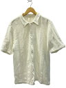 【中古】Sunflower◆23SS/spacey ss shirt/半袖シャツ/M/コットン/WHT/無地【メンズウェア】(4)