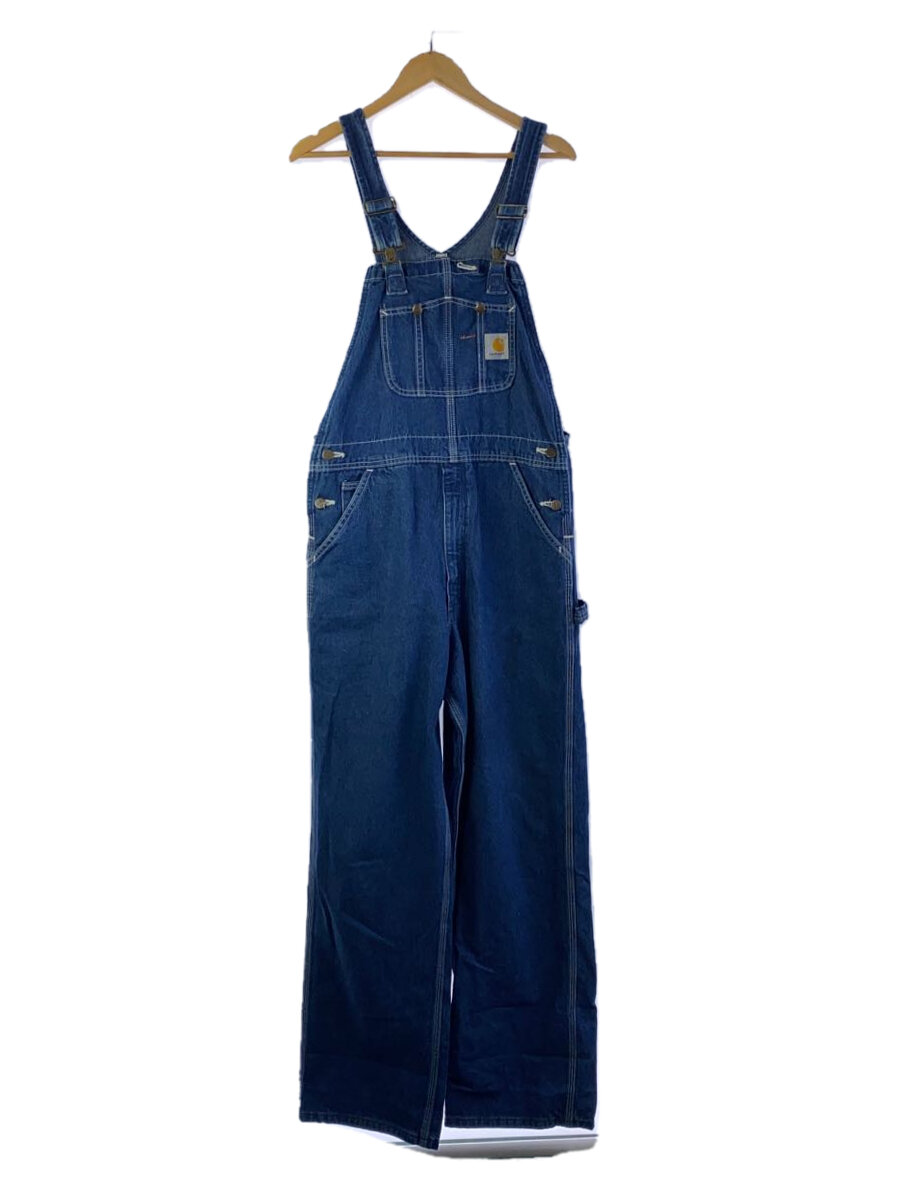 【中古】Carhartt◆オーバーオール/34/デニム/インディゴ【メンズウェア】