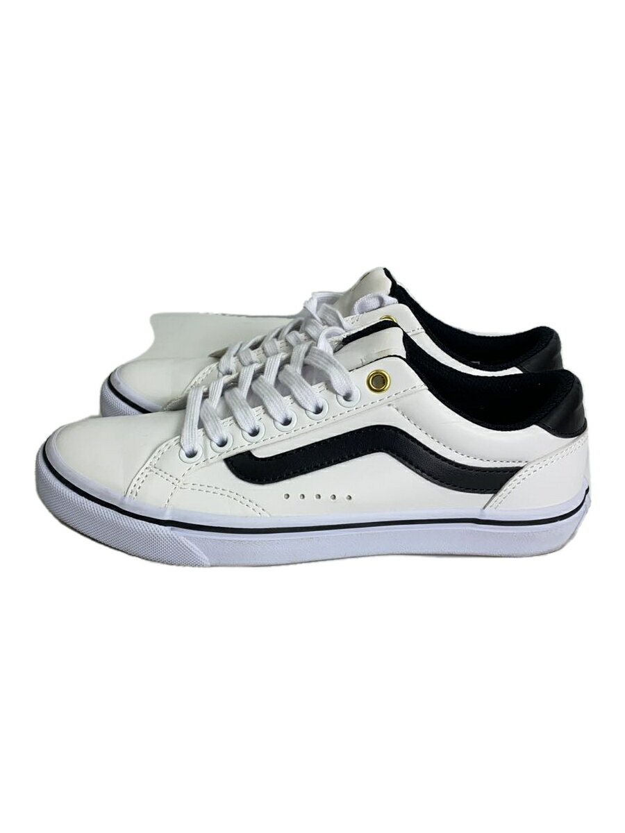 【中古】VANS◆ローカットスニーカー/23cm/WHT/レザー/V441/白【シューズ】