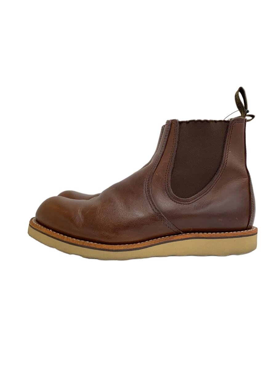 【中古】RED WING◆サイドゴアブーツ/27.5cm/BRW/3190【シューズ】