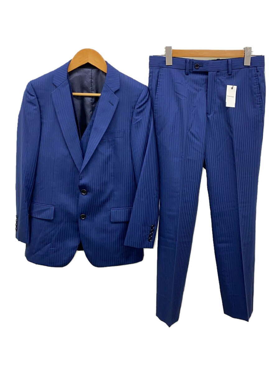 【中古】CROWDED CLOSET◆セットアップ/1/ウール/NVY/ストライプ/M0251FT17【メンズウェア】