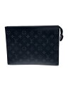 【中古】LOUIS VUITTON◆ポシェット・ヴォワヤージュ_モノグラム・エクリプス_BRW/PVC/BLK/総柄【バッグ】