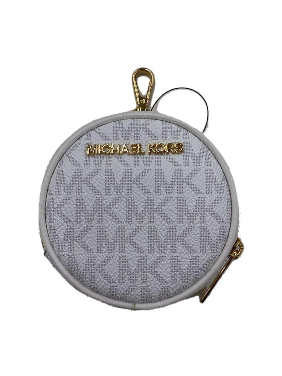 【中古】MICHAEL KORS◆ポーチ/PVC/WHT/35T4GTTC2B【バッグ】