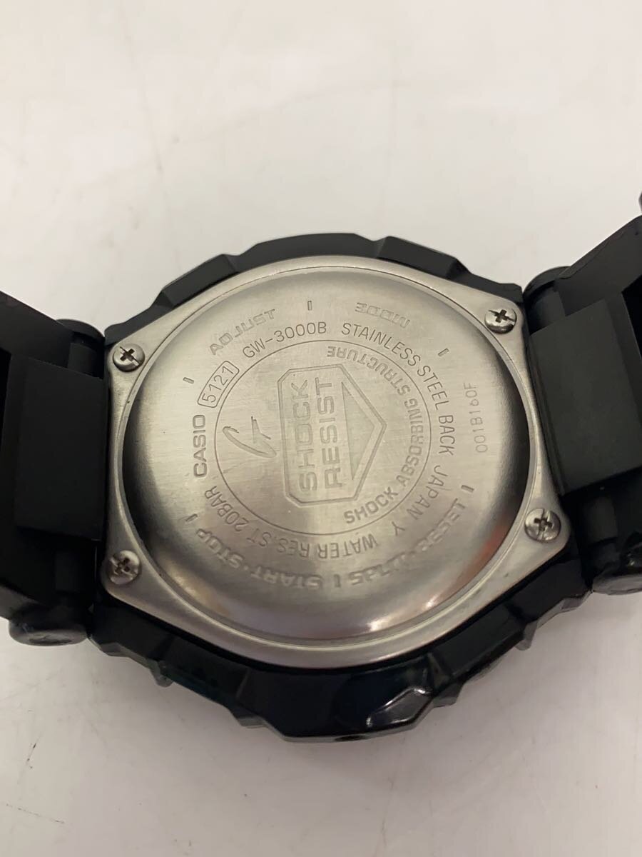 【中古】CASIO◆ソーラー腕時計・G-SHOCK/アナログ/ステンレス/BLK/BLK/SS【服飾雑...