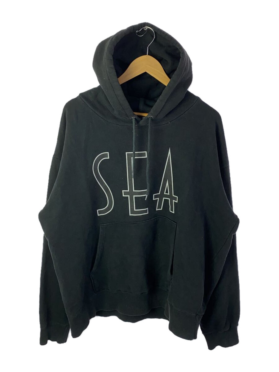 【中古】WIND AND SEA◆パーカー/XL/コットン/BLK/プリント/wds-20a-tps-05【メンズウェア】