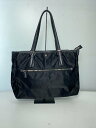 【中古】agnes b VOYAGE◆トートバッグ/ハンドバッグ/ナイロン/ブラック/無地【バッグ】