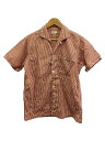 【中古】WAREHOUSE◆半袖シャツ/38/コットン/RED/ギンガムCK【メンズウェア】