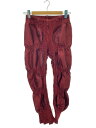 【中古】ISSEY MIYAKE◆ボトム/2/ポリエステル/RED/IM11FF054//【レディースウェア】