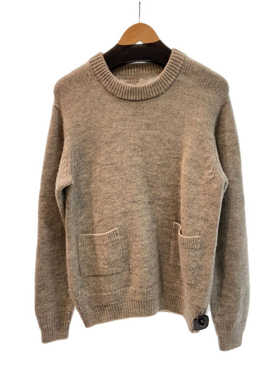 【中古】ENDS AND MEANS◆長袖シャツ/M/ウール/GRY【メンズウェア】