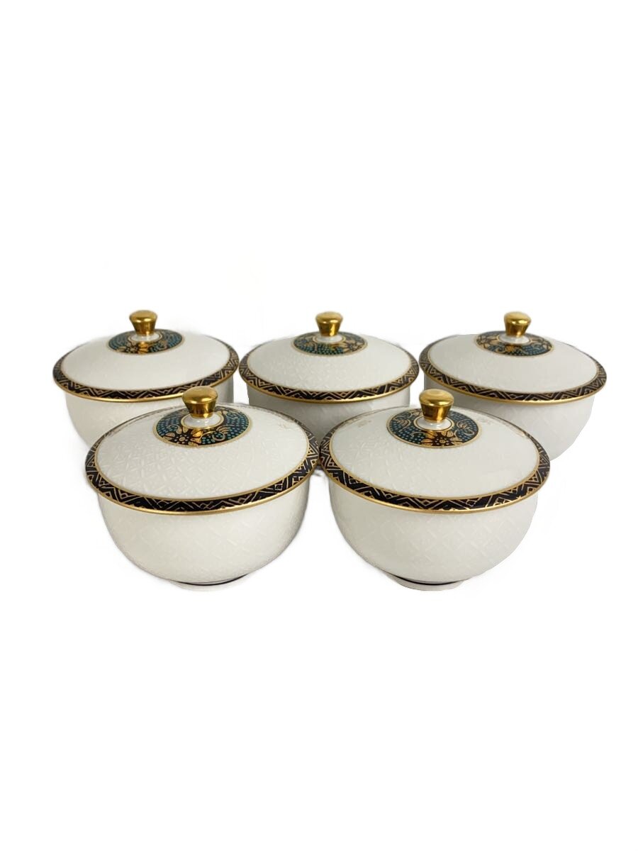 【中古】九谷焼◆星峯/湯呑/5点セット/グリーン/九谷焼【キッチン用品】