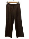 【中古】CITYSHOP◆LAYERED PANTS/ボトム/34/ウール/BRW/24030042815030【レディースウェア】