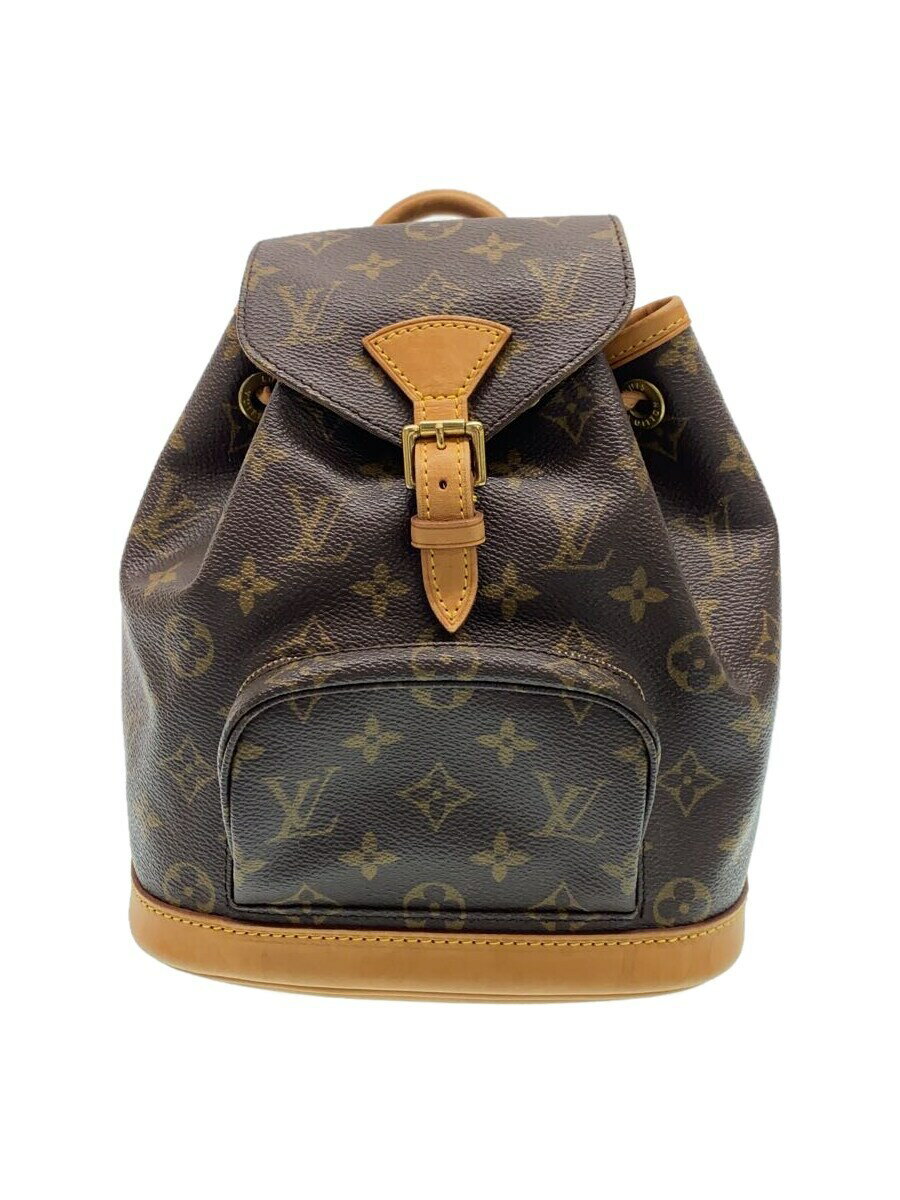 【中古】LOUIS VUITTON◆1)ミニ・モンスリ_モノグラム・キャンバス_BRW/PVC/BRW【バッグ】