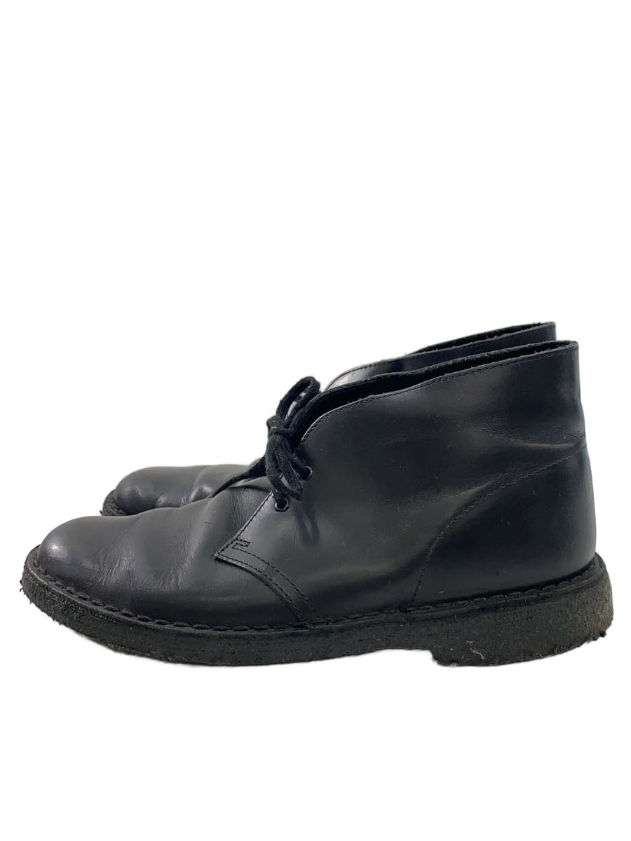 【中古】Clarks◆チャッカブーツ/25.5cm/BLK【シューズ】