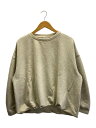 【中古】JEANASIS◆スウェット/FREE/ポリエステル/GRY/JS064736SL/Balloon Urake Pullover【レディースウェア】