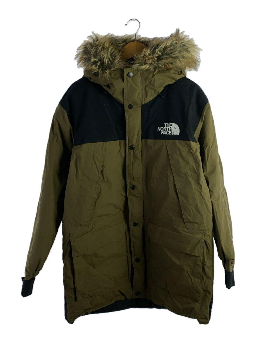 THE NORTH FACE◆MOUNTAIN DOWN COAT_マウンテンダウンコート/L/ナイロン/KHK