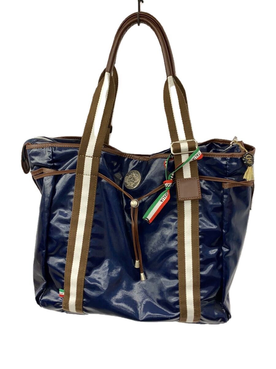 【中古】Orobianco◆トートバッグ/PVC/NVY【バッグ】