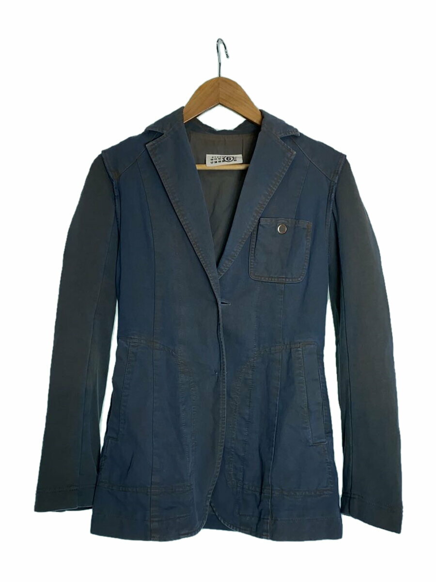 【中古】MM6◆Margiela/archive/ここのえ期/袖スウェット生地/テーラードジャケット/38【レディースウェア】