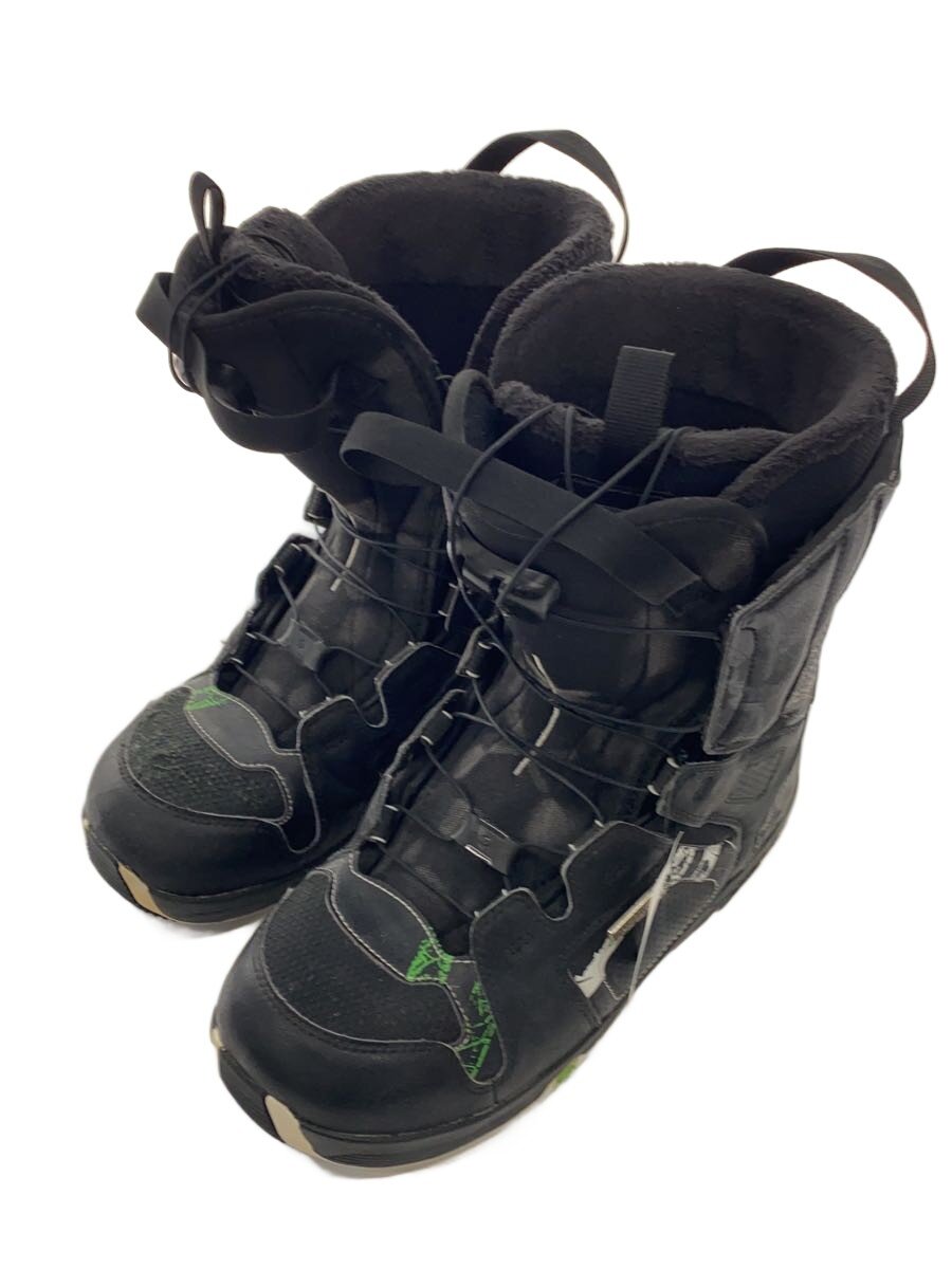 【中古】salomon◆スノーボードブーツ/27.5cm/クイックレーシング/BLK/FACTION【スポーツ】