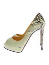 【中古】Christian Louboutin◆パンプス/パテントレザー/34/WHT/PVC//【シューズ】(4)
