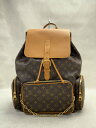【中古】LOUIS VUITTON◆トリオ・バックパック_モノグラム・キャンバス_ヴァージル・アブロー_BRW/PVC/BRW【バッグ】