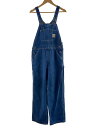 【中古】Carhartt◆オーバーオール/32/コットン/IDG/無地/R07 DST【メンズウェア】