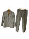 【中古】D’or Homme◆セットアップ/--/ウール/BRW/無地/※襟汚れ有り//【メンズウェア】