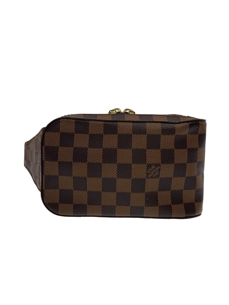【中古】LOUIS VUITTON◆ジェロニモス_ダミエ・エベヌ/PVC/BRW//【バッグ】
