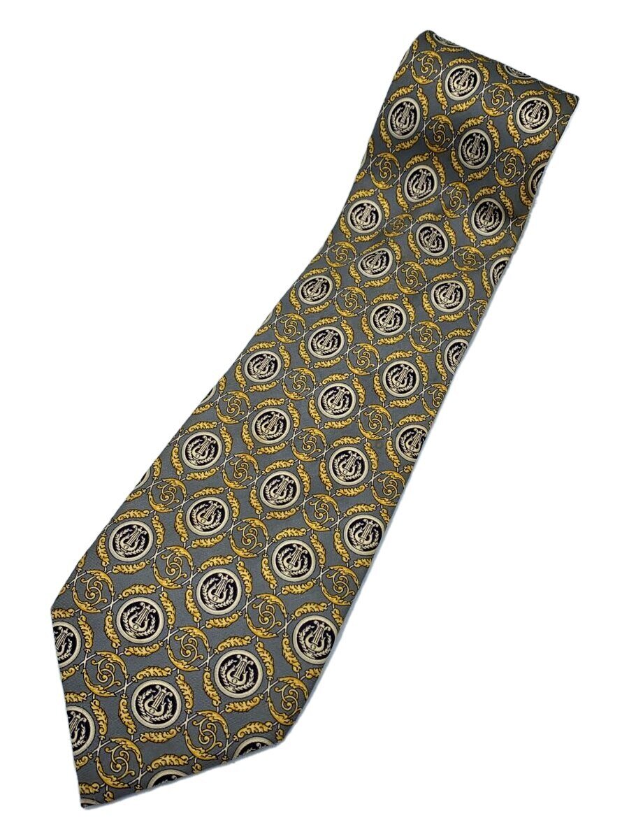 FENDI - 【中古】FENDI◆ネクタイ/シルク/GRY/総柄/メンズ//【服飾雑貨他】