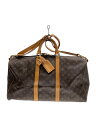 【中古】LOUIS VUITTON◆キーポル・バンドリエール50_モノグラム・キャンバス_BRW/PVC/BRW【バッグ】
