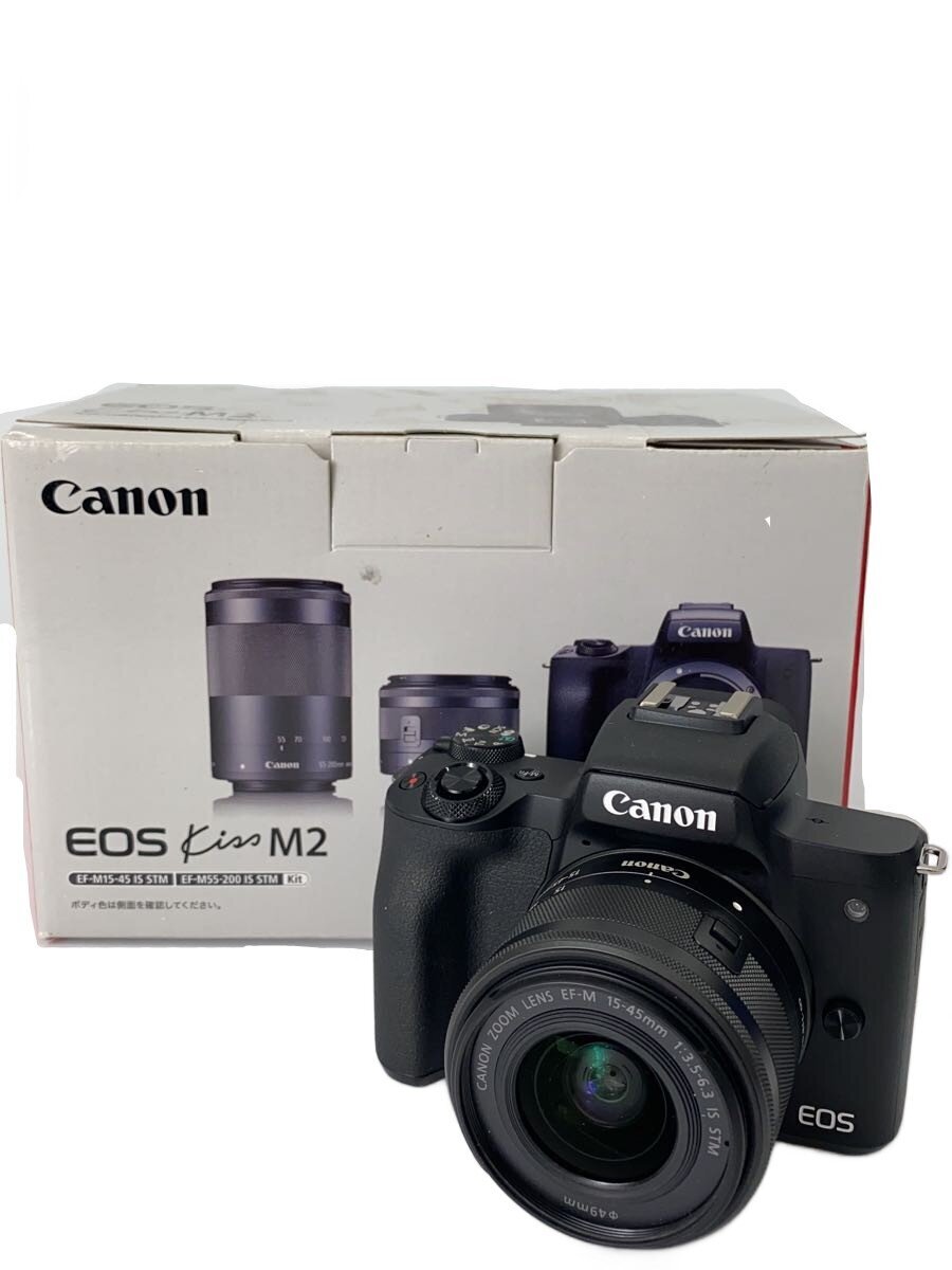 【中古】CANON◆デジタル一眼カメラ EOS Kiss M2 ダブルレンズキット【カメラ】