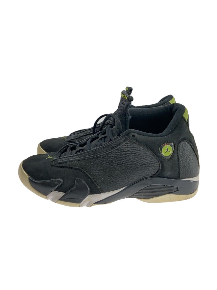 NIKE◆AIR JORDAN 14 RETRO/エアジョーダンレトロ/ブラック/487471-005/28.5cm/BLK//